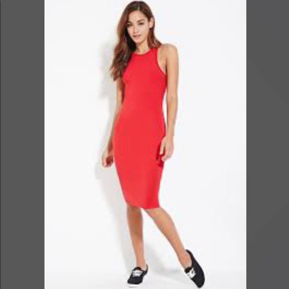 Red Racerback Bodycon Dress